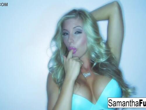 Samantha Saint strips for the first time