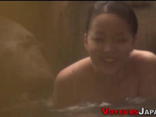 Busty Asian babe Mei first time strip and then spreads legs for a shower