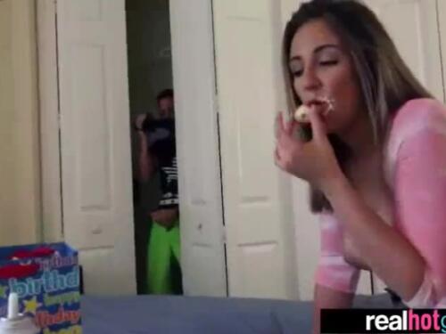 Cute teen makes hot POV video with her boyfriend